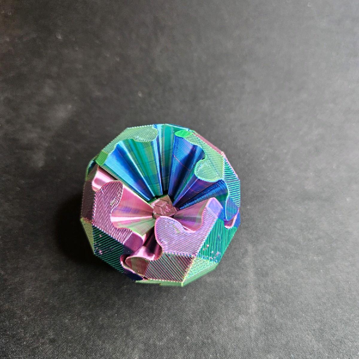 The Viral Gear Sphere Fidget Toy - Unique and Engaging Stress Relief Toy fidgetstoys ball - 3D printed multicolour sphere gear fidget toy, designed for stress relief, focus, and ADHD or autism support. 🌀✨