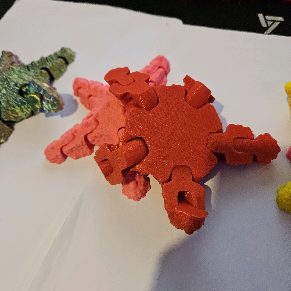 Articulated Starfish Fidget Toy for ADHD, Autism, and Anxiety Relief - Image 5