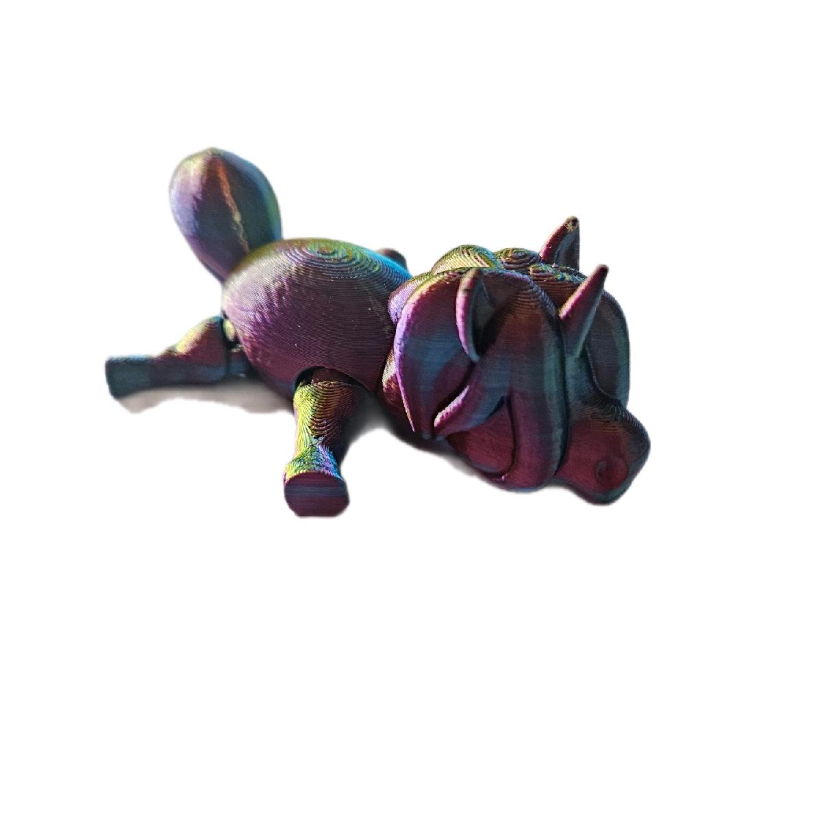 Splat the Multicolour Fidget Unicorn - Stress Relief Toy fidgetstoys - 3D printed multicolour fidget unicorn with a flexible, tactile design. A fun sensory toy for stress relief, ADHD, autism and anxiety, suitable for kids and adults. 🦄✨