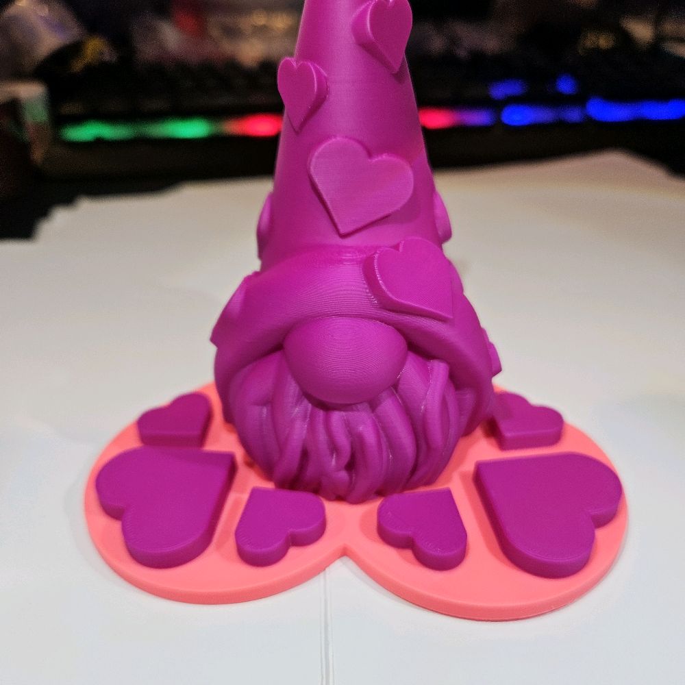 Valentine’s Gonk – 3D Printed Ornament & Adorable! Decor Smooth - Image 3