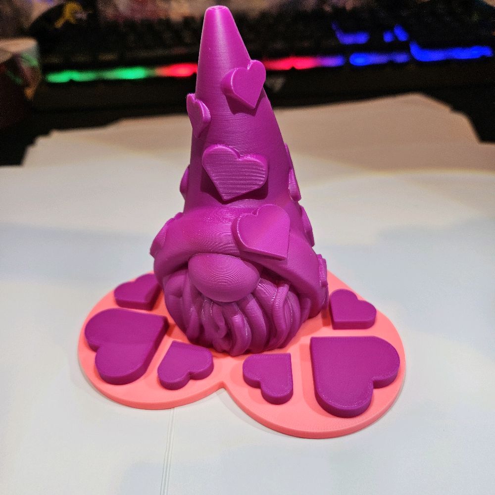 Valentine’s Gonk – 3D Printed Ornament & Adorable! Decor Smooth - Image 4