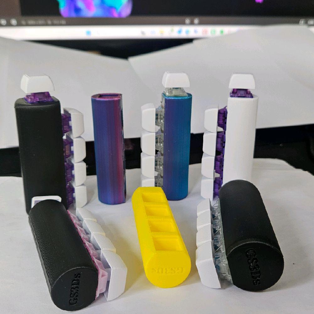 GS3Ds Large Palm Popper – Customisable 5-Key Mechanical Fidget Toy with AKKO Switches for Click-Hungry Hands & ADHD Minds