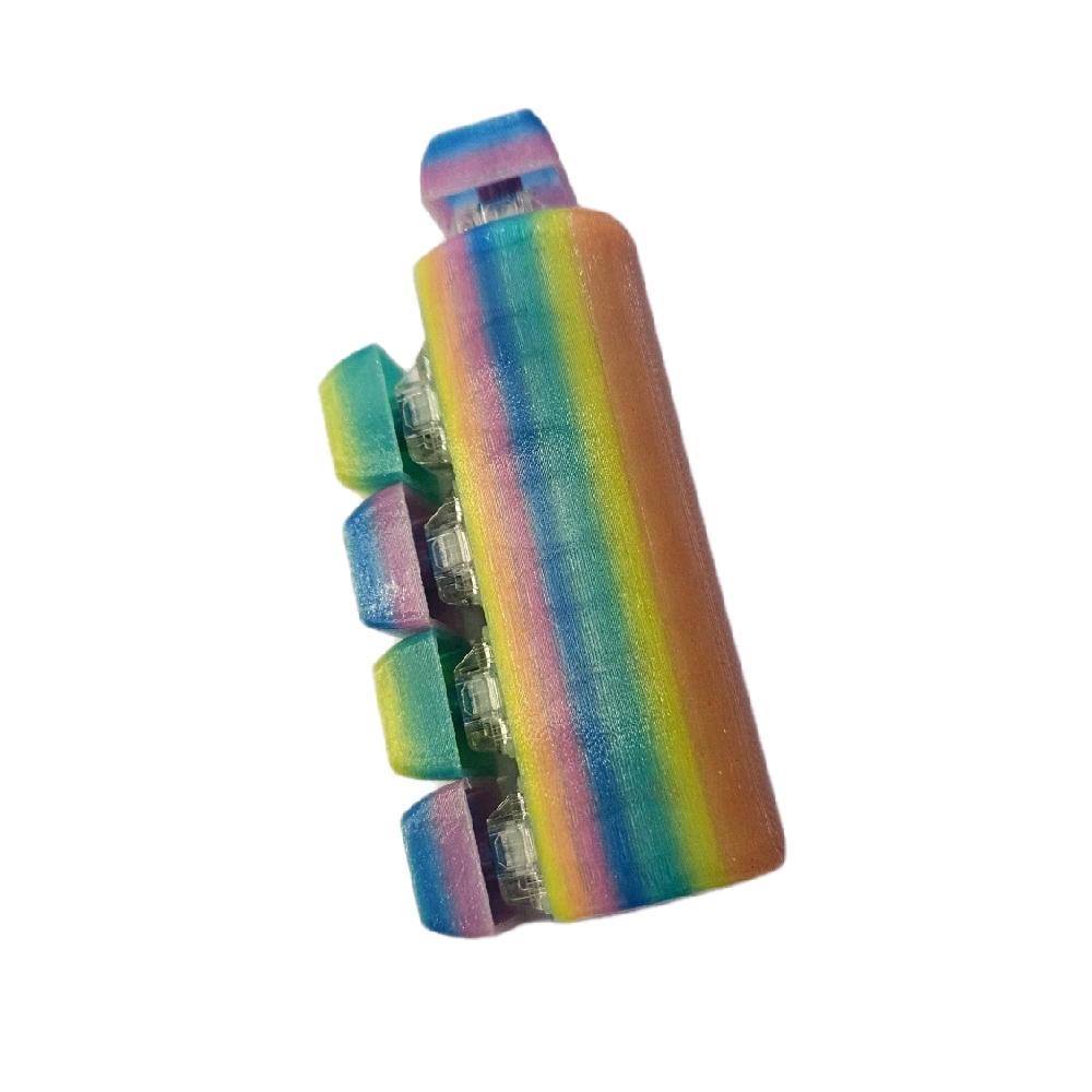 GS3Ds Glow in the Dark Palm Popper – Customisable 5-Key Mechanical Fidget Toy with Mechanical Keyboard Switches for Click-Hungry Hands & ADHD Minds