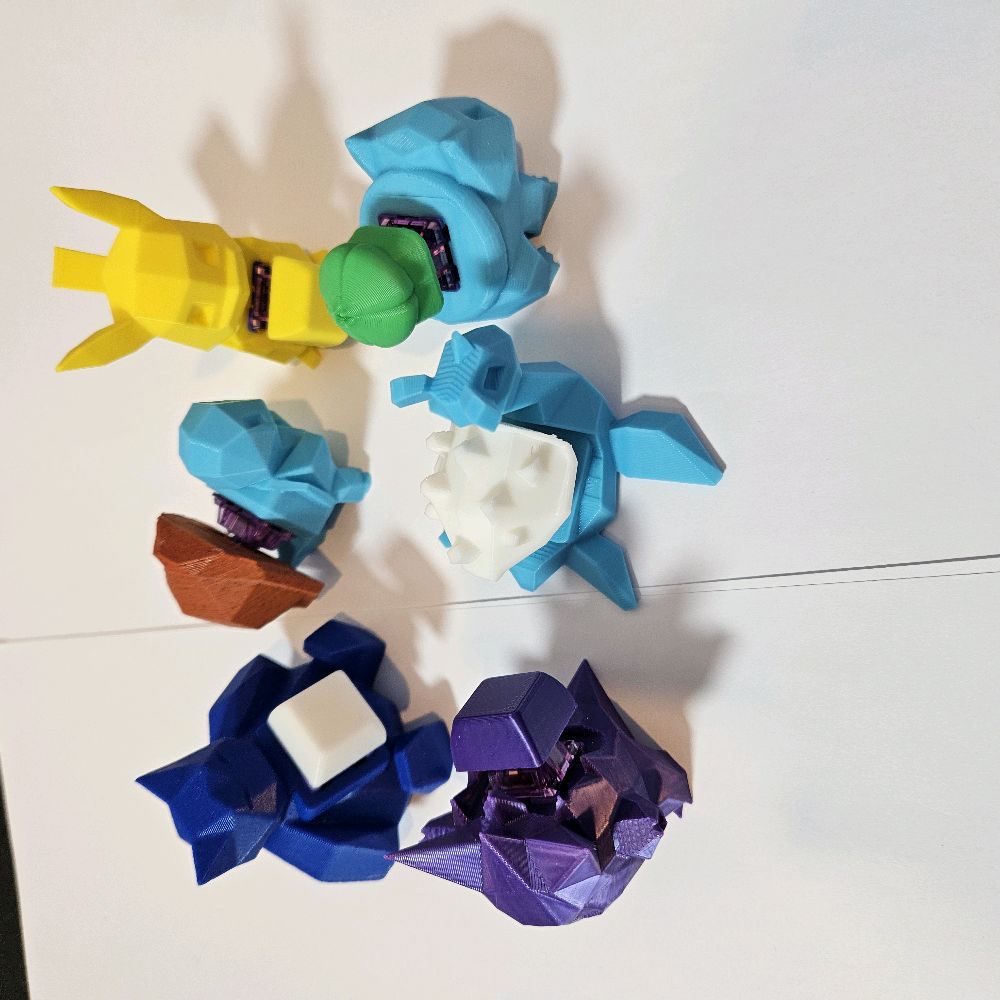 Pokemon Low Poly Mechanical Keyboard Switch Fidget Toy. Stress Relief, ASMR, ADHD, AUTISM, ASD, TCG, Button Clicker