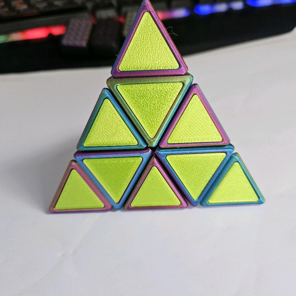 PrismBix 4-Sided Colour Matching Puzzle Prism - Pink, Yellow, Green & Blue - 3D Printed Fidget Brain Teaser - Image 5